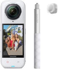 Insta360 X5 Get-Set Bundle Satin White - Waterproof 8K 360° Action Camera, Leading Low Light, Invisible Selfie Stick Effect, Rugged and Replaceable Lens, 3-Hour Battery, Built-in Wind Guard by Unknown