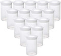 AKIRO Film Canisters with Caps 35 mm Empty Camera Reel Storage Containers Case Plastic Storage 15 Pack Transparent by AKIRO