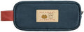 Monolike Unmatched Friends Butter Pencil Case, Navy - Structured Square Desk Organizer, Large Capacity Aesthetic Stationery Pouch & Makeup Brush Bag by Onlythingsilike