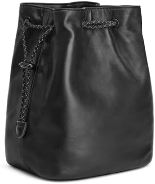 S-ZONESoft Leather Camera Insert Bag Drawstring Camera Pouch DSLR Lens Case - Image 2