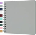 Scrapbook Album 7x7 Inches 40 Pages Hardcover Kraft Paper Grey by Bonyomor