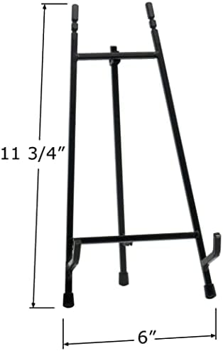 Red Co. 11” Tall Modern Metal Tripod Plate Stand and Art Holder Easel, Black - Image 7