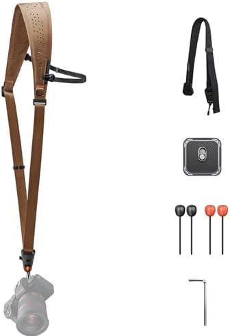 PGYTECH Brown Camera Strap Pro, Single Camera Harness w Underarm Strap by PGYTECH-US