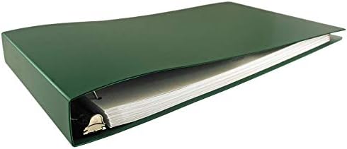 11x17 Binder Poly Panel Featuring a 1.5" Angle-D Ring Green by Unknown