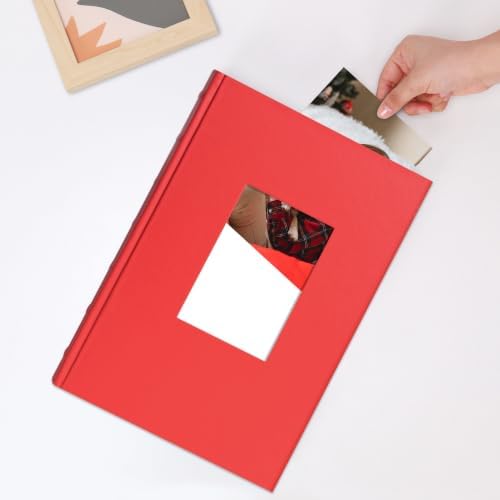 Vienrose Photo Album 4x6 300 Photos PU Leather Cover Red - Image 4