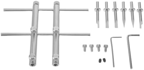 Beavorty Stainless Steel Camera Lens Repair Spanner Wrench with Humanized Handle, Portable and Versatile Lens Disassembly Tool for DSLR and Large Format Cameras, Silver by Beavorty
