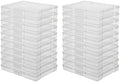 novelinks 24 Pack 5"x7" Clear Photo Storage Boxes and Photo Box Organizers by novelinks