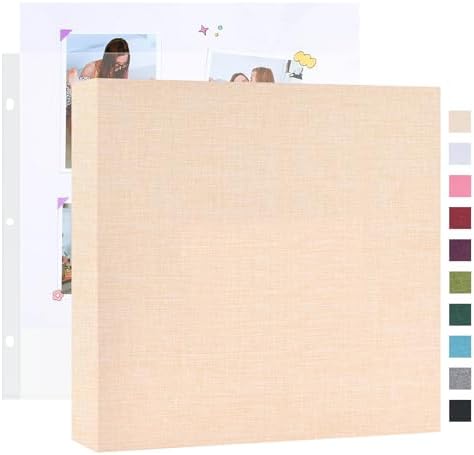Mublalbum 10x10 Inch 3 Ring DIY Scrapbook Photo Album 40 Pages, Beige by Mublalbum