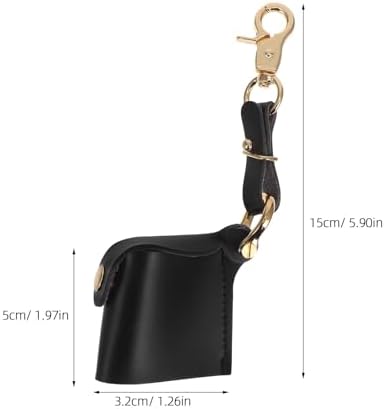 Luxshiny Small Camera Film Roll Bag with Keychain Portable Pu Leather Film Storage Case for Photographers Organizer Pouch - Image 2