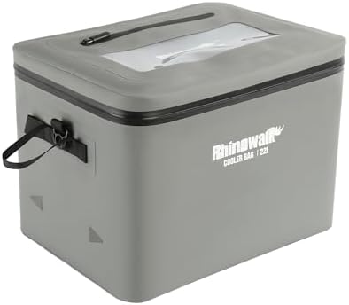 Rhinowalk 36L Waterproof Motorcycle Tail Bag Combo - Hard Shell Top Case with 22L Shockproof Camera Insert for DSLR/Drone Gear - Modular Photography & Travel Luggage (Insulated Liner) by Rhinowalk
