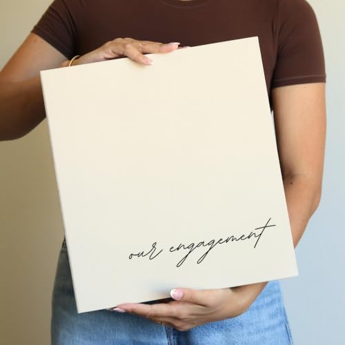 Engagement Photo Album Book 400 4x6 Photos Linen Keepsake Journal Binder - Image 2