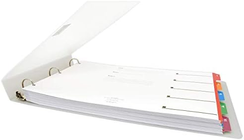 11x17 Binder Poly Panel Featuring a 1.5" Angle-D Ring Clear Frost - Image 2