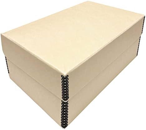 Lineco, Tan Archival Hinged Lid Photo Box 5.5"x7.75"x12", Acid-Free by Lineco