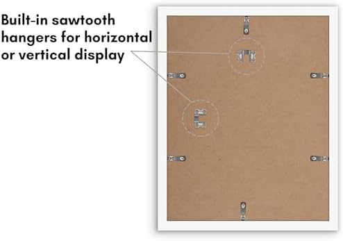 Americanflat 11x14 Picture Frame 5-Pack - Matted to 8x11 - White - Image 6