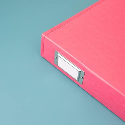 We R Memory Keepers 12x12 Photo Album - Faux Leather with 5 Page Protectors and Spine Label - Snag-Free D-Ring Scrapbooking Memory Album, Acid-Free, Strawberry - Image 4