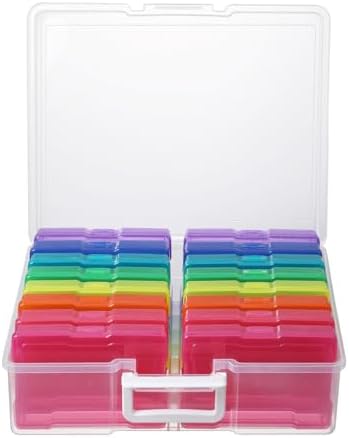 novelinks Photo Storage Box and 16 Inner 4" x 6" Photo Storage Containers by novelinks