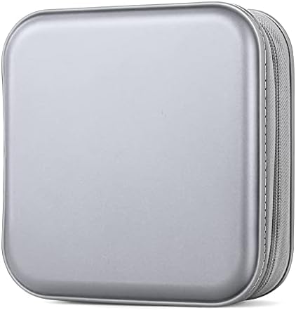 40‑Capacity Hard Plastic CD/DVD Binder for Car, Home & Travel by Bivisen