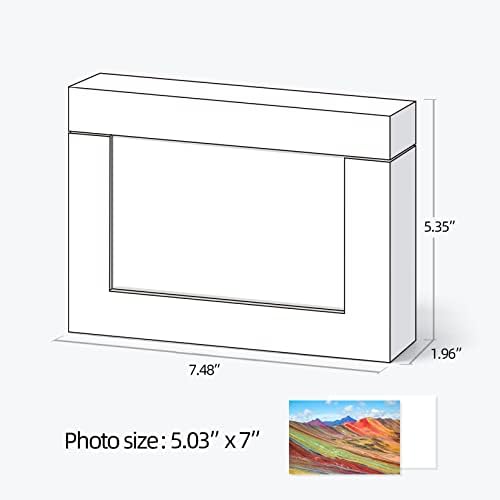 5x7 Photo Storage Boxes, Small Photo Storage Box Archival For Couple Photos, Postcards Box, Cardboard Photo Case For Pictures (2 Pack) - Image 6