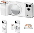 Magnetic Phone Camera Grip, DSLR Style Smartphone Handle Holder with Selfie Mirror, Ergonomic Fun Shot Shutter Grip for iPhone & Android with Detachable Wireless Shutter Button for Photography & Video by Bolumka