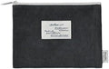 Monolike Archive 247 Faded Flat Pouch, Gray - Makeup Bag, Cosmetic Bag, Travel Bag, Toiletry Bag, Organizer, Storage Bag by Onlythingsilike