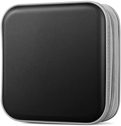 CD/DVD Case Wallet, 48 Capacity, Black, Plastic, Portable, Lightweight by Bivisen