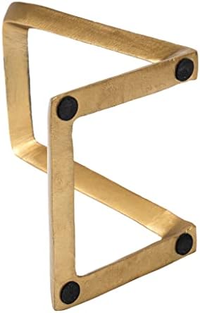 Red Co. 8” Decorative Metal Display Plate Stand and Art Holder Easel in Distressed Gold Finish - Image 4