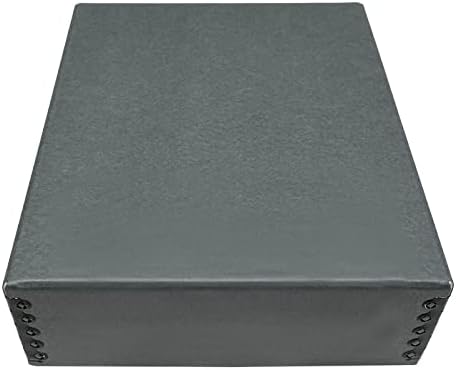 Golden State Art, Drop Front Archival Storage Box, Gray, 8.75x10.75x3 Inch by GoldenStateArt