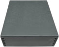 Golden State Art, Drop Front Archival Storage Box, Gray, 8.75x10.75x3 Inch by GoldenStateArt