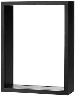 M METERXITY 1-Pack Dried Flower Frame, 6 x 8 Inch Double Acrylic Wooden Dried Flower Photo Floating Frame for Tabletop/DIY/Handicrafts [Black] - Image 7