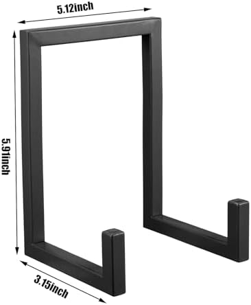 2 Pcs Large Plate Stands for Display Metal Frame Holder, Black, 10 Inch - Image 2