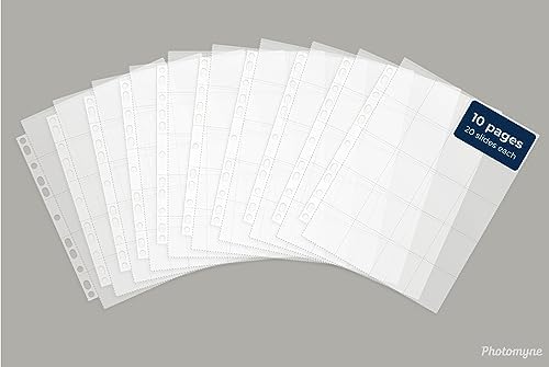 Photomyne Protective Photo Pages – 10 Pack, Holds 200 Slides Total - Image 3