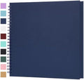 Scrapbook Album 12x12 Inches 100 Pages Hardcover Kraft Paper Blue by Bonyomor