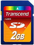 Transcend 2 GB SD Flash Memory Card (TS2GSDC) by Transcend