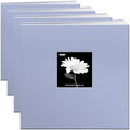 Pioneer 12 Inch by 12 Inch Postbound Fabric Frame Cover Memory Book, Heavenly Blue (Pack of 4) by PioneerPhotoAlbums