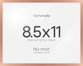 Homeforia 8.5x11 Rose Diploma Frame, High-End Metal, Glass by Homeforia