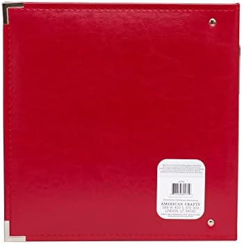 We R Memory Keepers D-Ring 8.5x11 Photo Album Red, Protect Memories and Photos, Soft, Acid-Free Faux Leather, Classy Decorative Spine Label, Snag-Free Rings, Includes 5 Page Protectors - Image 6