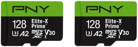 PNY 128GB Elite-X Prime C10 U3 V30 A2 microSDXC Flash Memory Card 2-Pack - Image 2