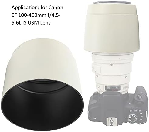 Hilitand Lens Hood,ET‑83C Camera Lens Hoods Reversible Photography Accessory, for EF 100‑400mm F/4.5‑5.6L is USM Lens (White) - Image 3