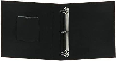 8.5x11 Fabric Frame 3-Ring Binder Scrapbook, Chocolate Brown - Image 3