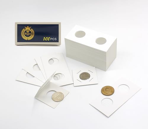 Boen 23mm Coin Flips 300Pcs 2x2 Cardboard Holders for Nickel - Image 4