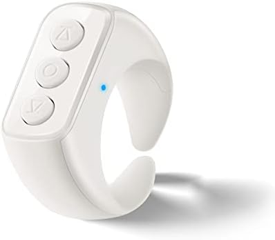 CKG Tiktok Scrolling Ring,Kindle APP Page Turner, Bluetooth Clicker Control, Minimalist Style and Smart Make Life Easier - Snow White by CKG