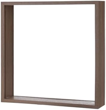 M METERXITY 1-Pack Dried Flower Frame, 10 x 10 Inch Double Acrylic Wooden Dried Flower Photo Floating Frame for Tabletop/DIY/Handicrafts [Coffee] - Image 7