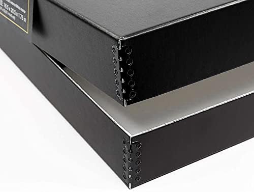 Lineco 16x20 Black Clamshell Archival Folio Storage Box, 1.75" Deep - Image 3