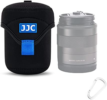 JJC Small Neoprene Camera Lens Pouch Case, Fits Lens up to 2.6 x 3.1inches by JJC