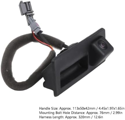 POCREATION Tailgate Handle Backup Camera Trunk Release with 120 View - Image 3