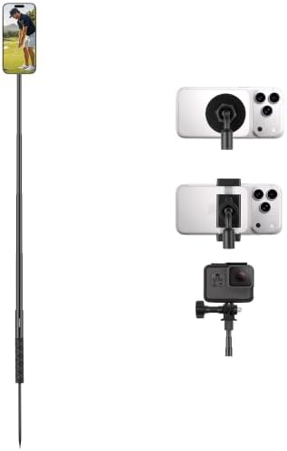 Golf Monopod, Magnetic Phone Stand for Golf Swing Recording by Unknown