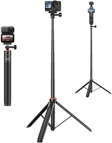 53" Osmo Action Floor Tripod Stand, for DJI Action 6, Osmo Nano, GoPro by Unknown