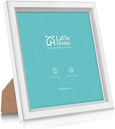 LaVie Home 5x5 Picture Frames (12 Pack, White) Simple Designed Photo Frame with High Definition Glass for Wall Mount & Table Top Display, Set of 12 Classic Collection - Image 2