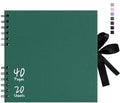 Vienrose 8x8 Scrapbook Album Photo DIY Dark Green Thick Kraft 40 Pages by Vienrose