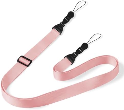 Adjustable Pink Camera Strap, iPad Strap Nylon Neck Lanyard by Gowjaw